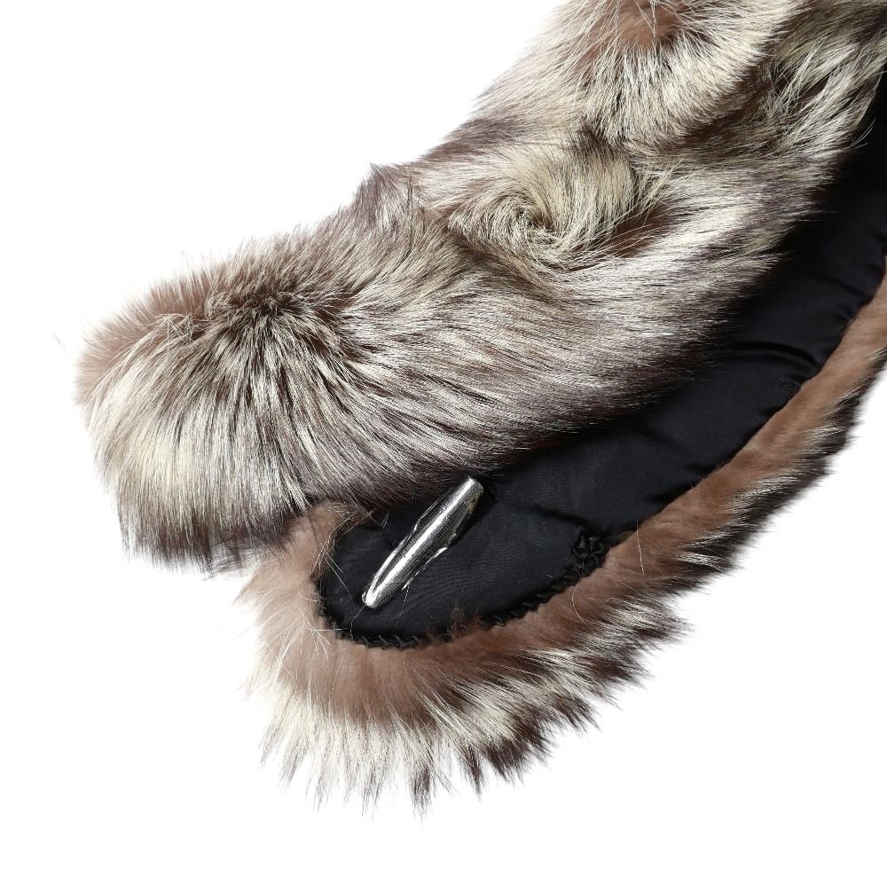 極美品　SAGA FOX  silver フォックス ショール 幅広 楽天市場】saga fox シルバーフォックスショール -1- フォックス