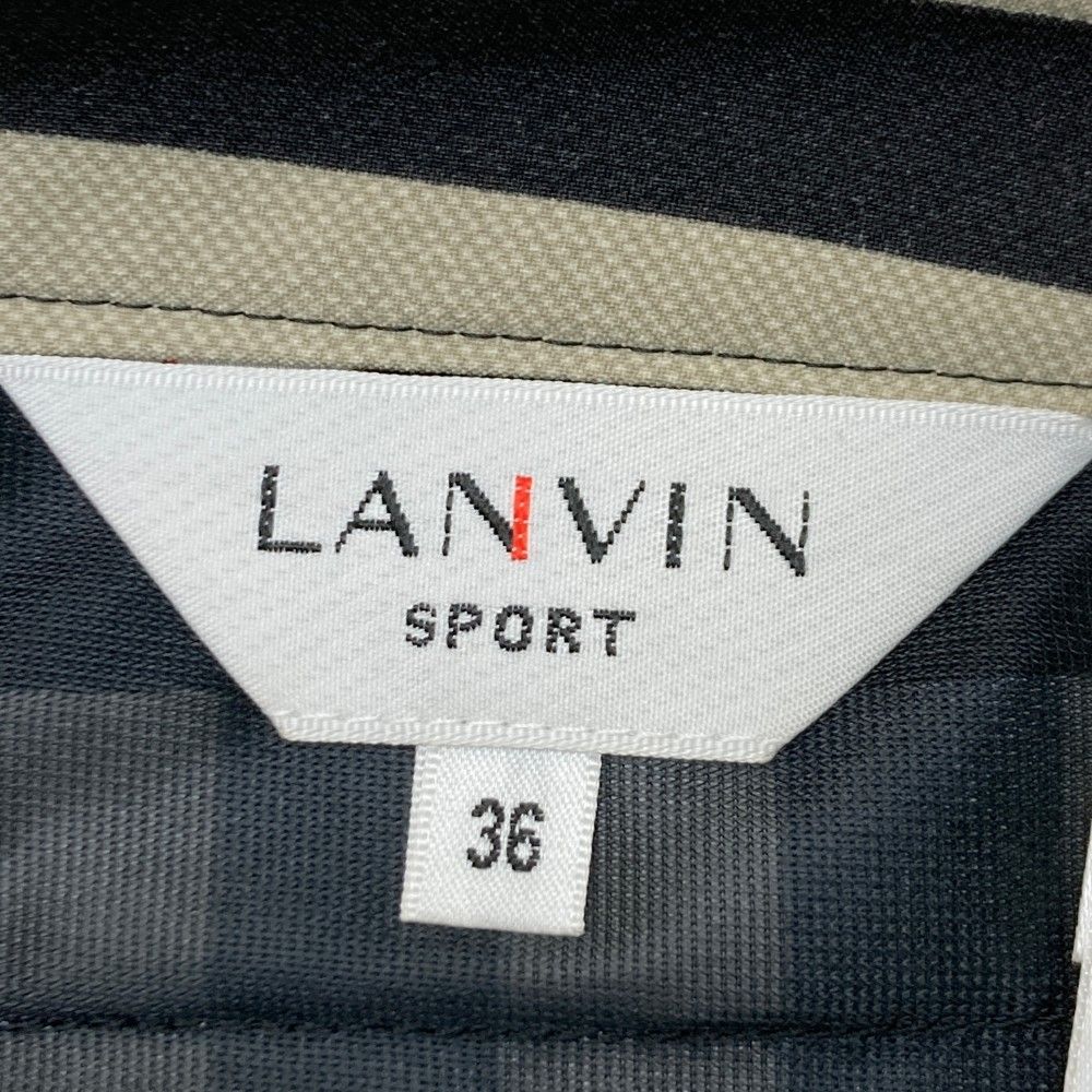 サイズ：36 LANVIN SPORT ランバン スポール  パンツ ストライプ柄 グレー系 [240101223289] ゴルフウェア レディース ストスト