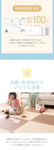リコメン堂 ジョイントマット 大判 60cm 厚み10mm 32枚 6畳相当 パズルマット 子供部屋 赤ちゃん 防音 保温 床暖房対応 アクアブルー×スカイブルーmp STEELWINDOWSANDDOORS_COM