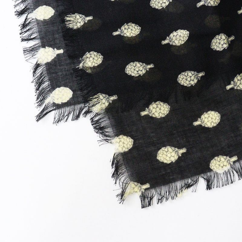 R&D.M.Co- ARTICHOKE GAUZE SHAWL ガーゼショール 美品 オールドマンズ