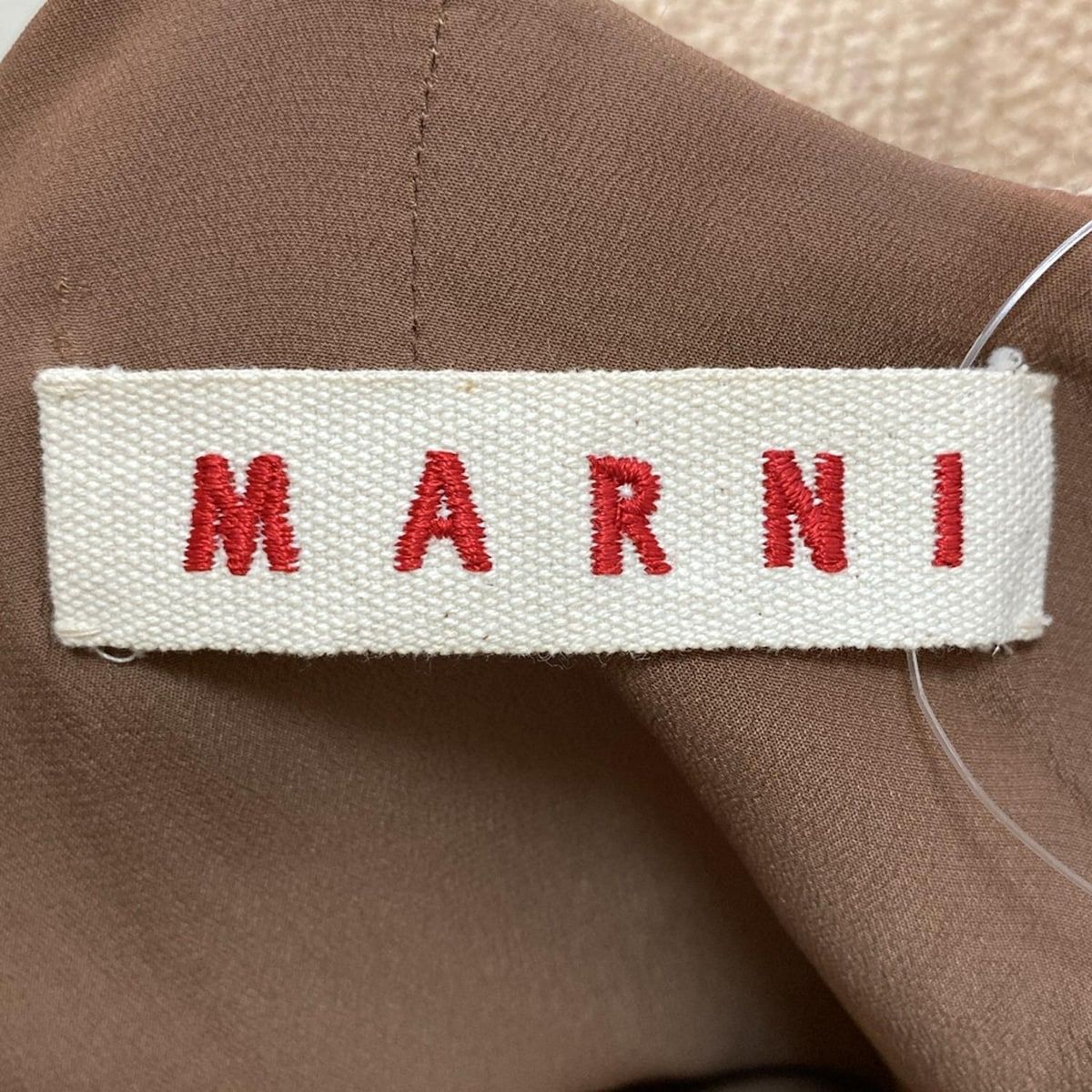MARNI マルニ ワンピース ブラウン MARNI（マルニ）ワンピース グレー サイズ:34(XXS位) レディース