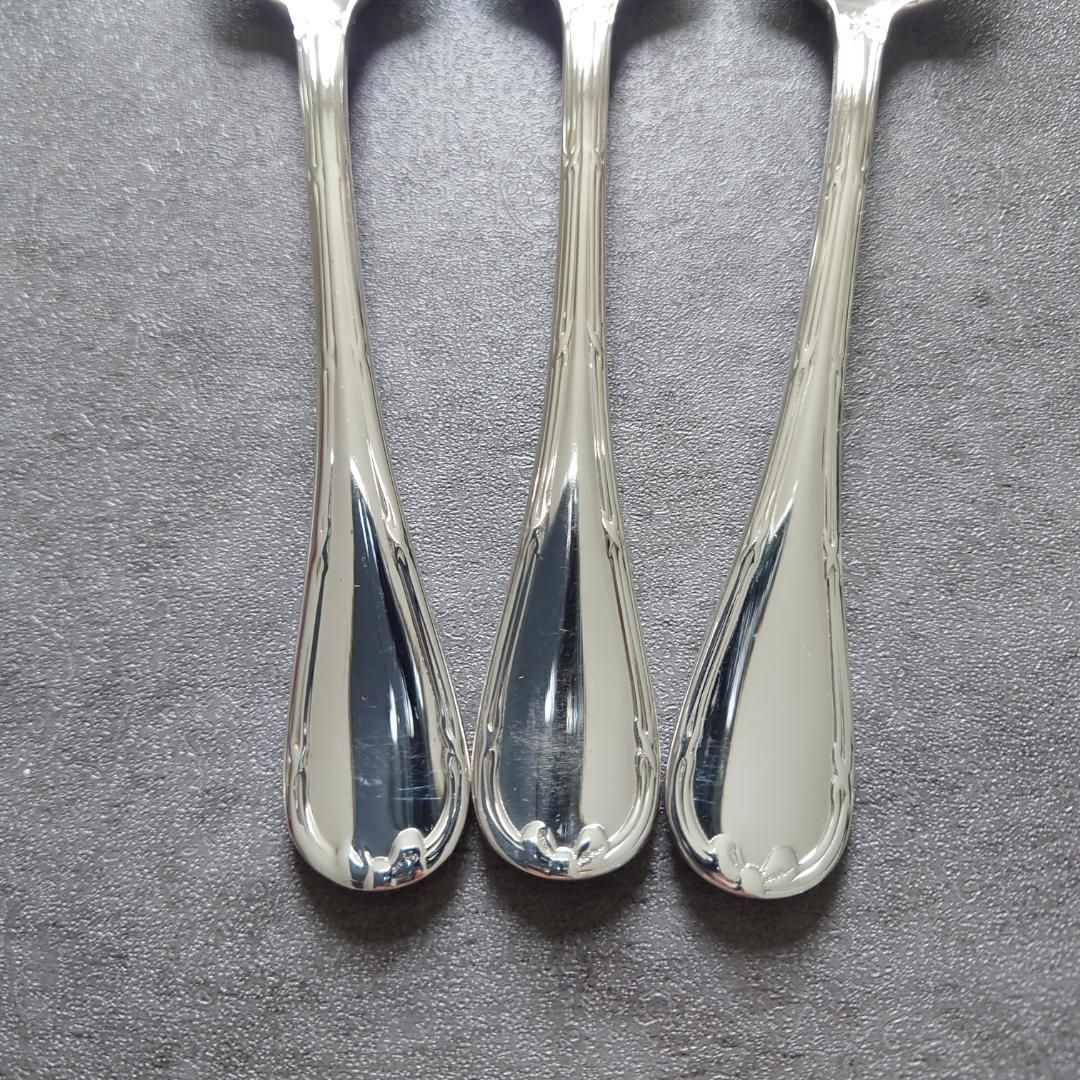 1000円以上送料無料。 クリストフル リュバン ティースプーン 3点 滑らかな