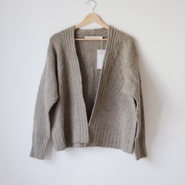 SALE セール】ASEEDONCLOUD | cable cardigan (grey) | ニット