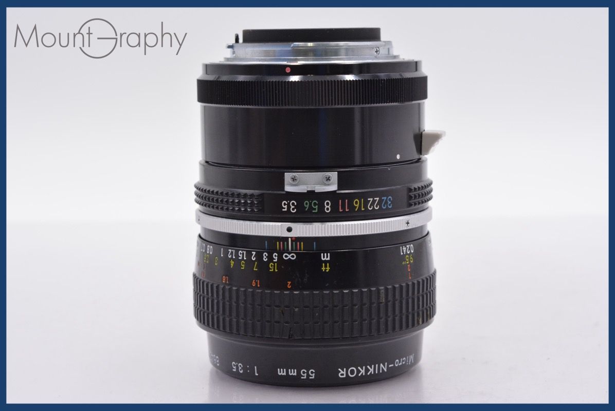  上 ニコン Nikon Micro NIKKOR 55 mm F 3 5 非Ai M 2 前後キャップ レンズフィルター付 同梱可 mj 5176 その他 カメラ