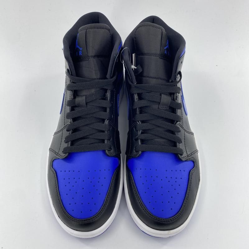 中古】NIKE AIR JORDAN 1 MID BLACK/BLUE スニーカー 27cm 554724-068