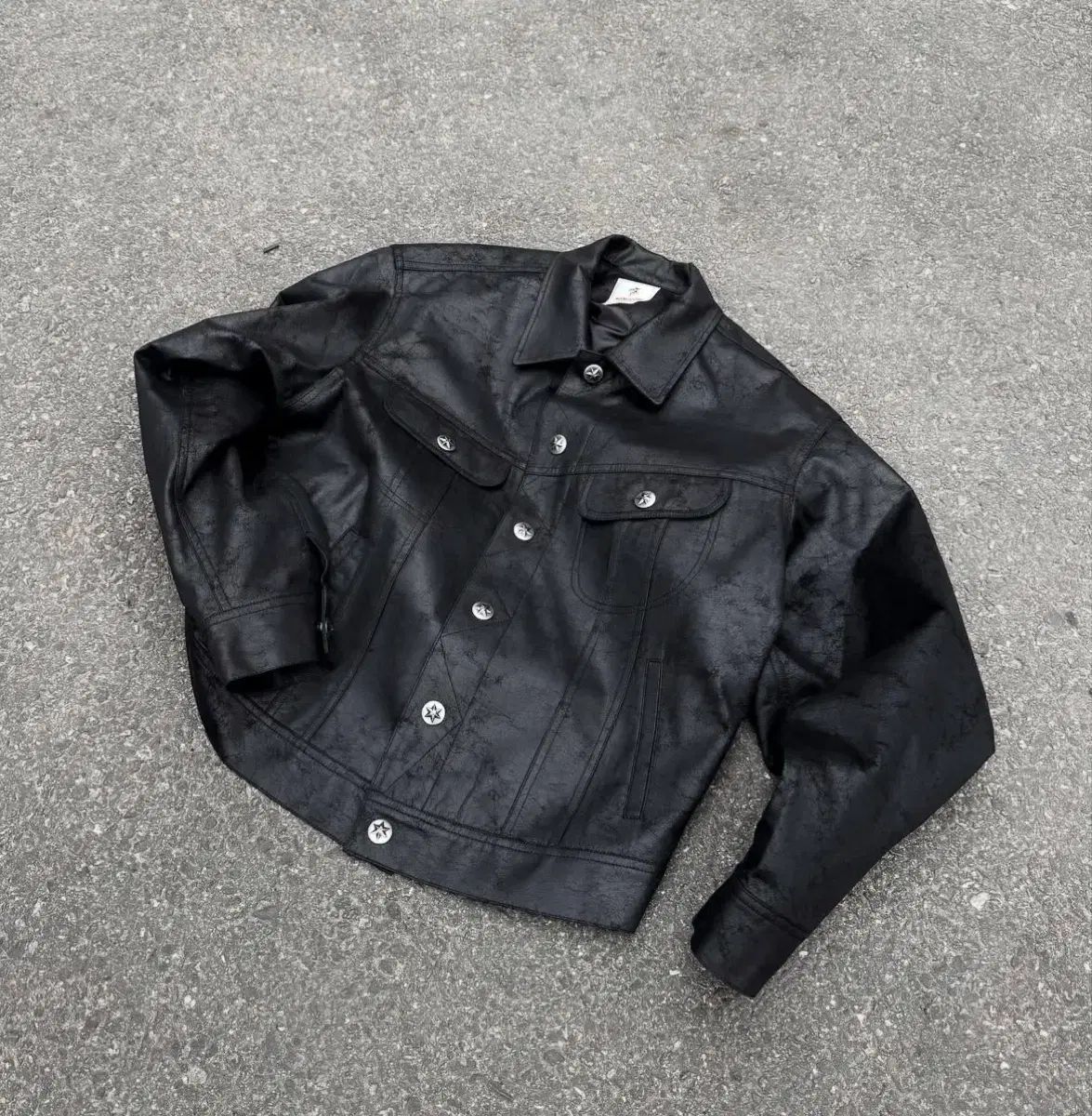 葵色 スナップ トラッカー ジャケット