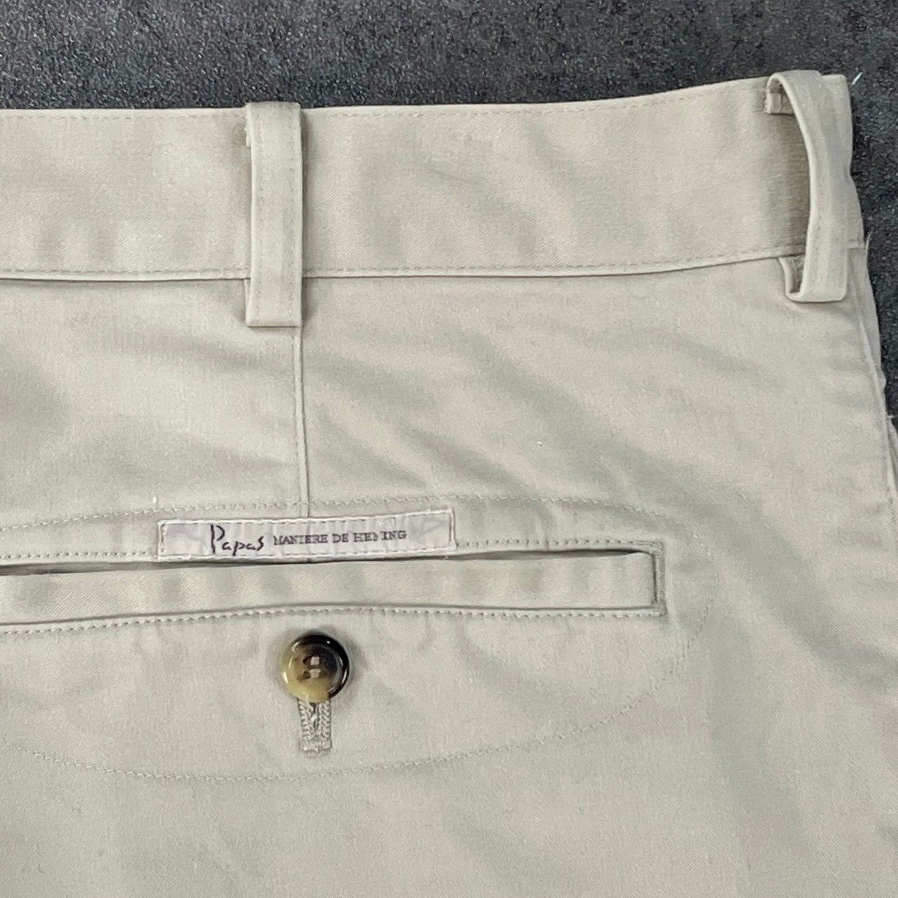 日本製 パパス PAPAS チノパン コットン L 綿100% オフホワイト 日本製 PAPAS Chino パパス チノパン ライトベージュ ストレッチ
