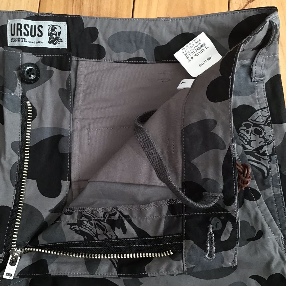 ☆新品☆ URSUS BAPE camo カーゴ ハーフパンツ Lサイズ a bathing ape 