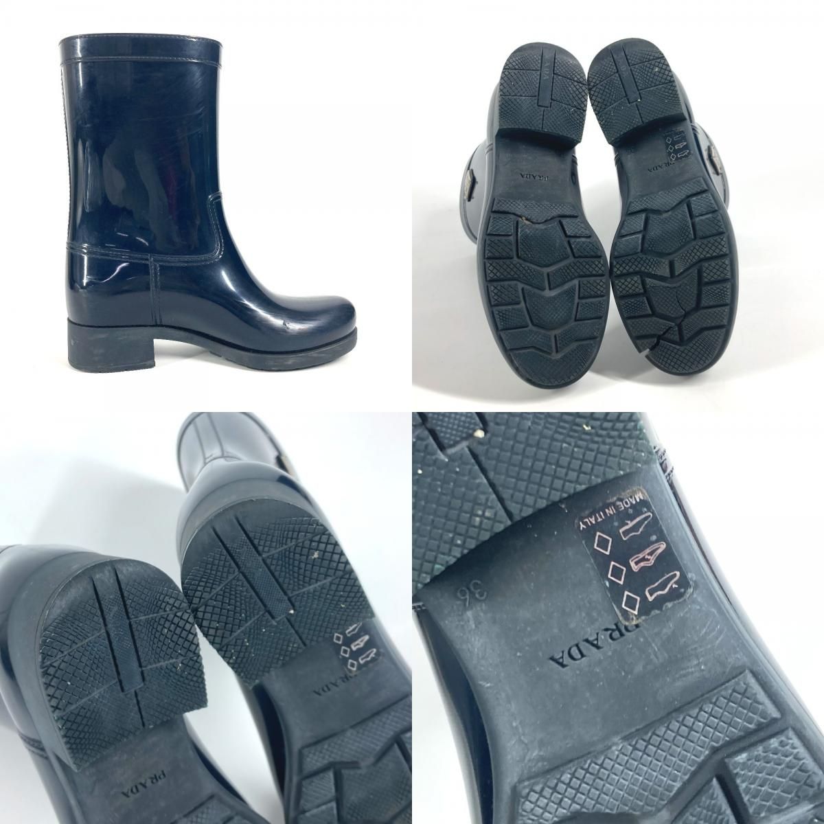 2025年新作 PRADA プラダ レインシューズ レインブーツ 靴 シューズ ラバー 靴