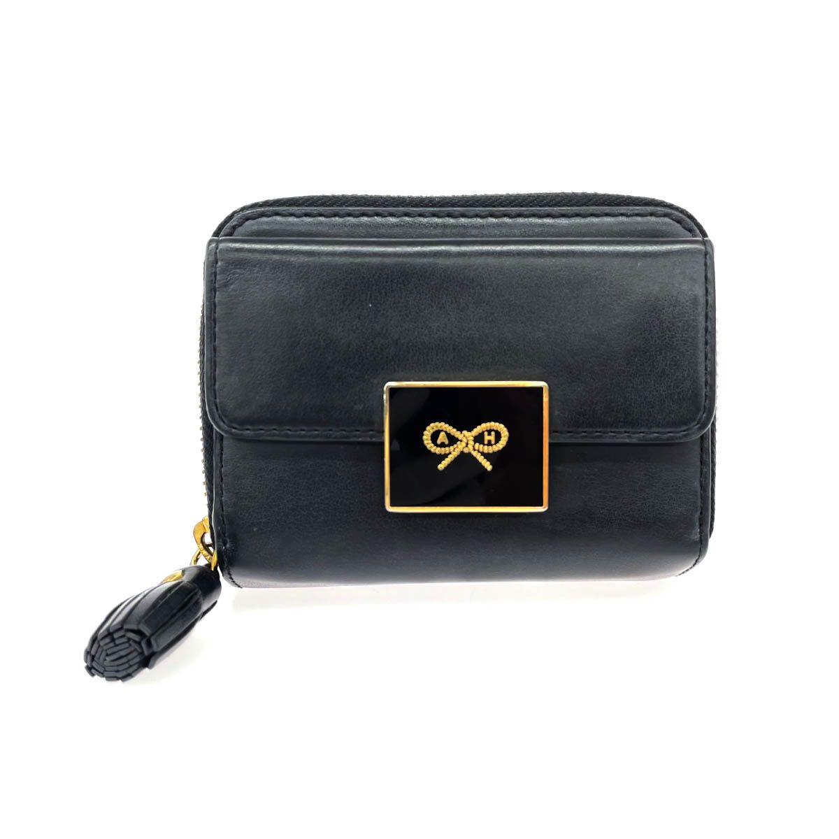 アニヤハインドマーチ Enamel Lock CompactWallet 新品 ANYA HINDMARCH アニヤハインドマーチ ENAMEL LOCK COMPACT 三つ折り