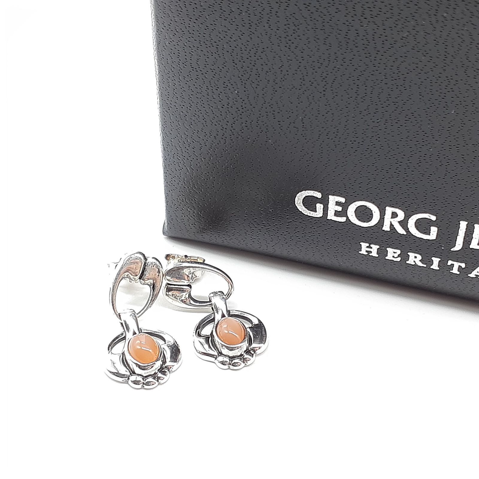 GEORG JENSEN ジョージジェンセンムーンストーンシルバー925 ピアス