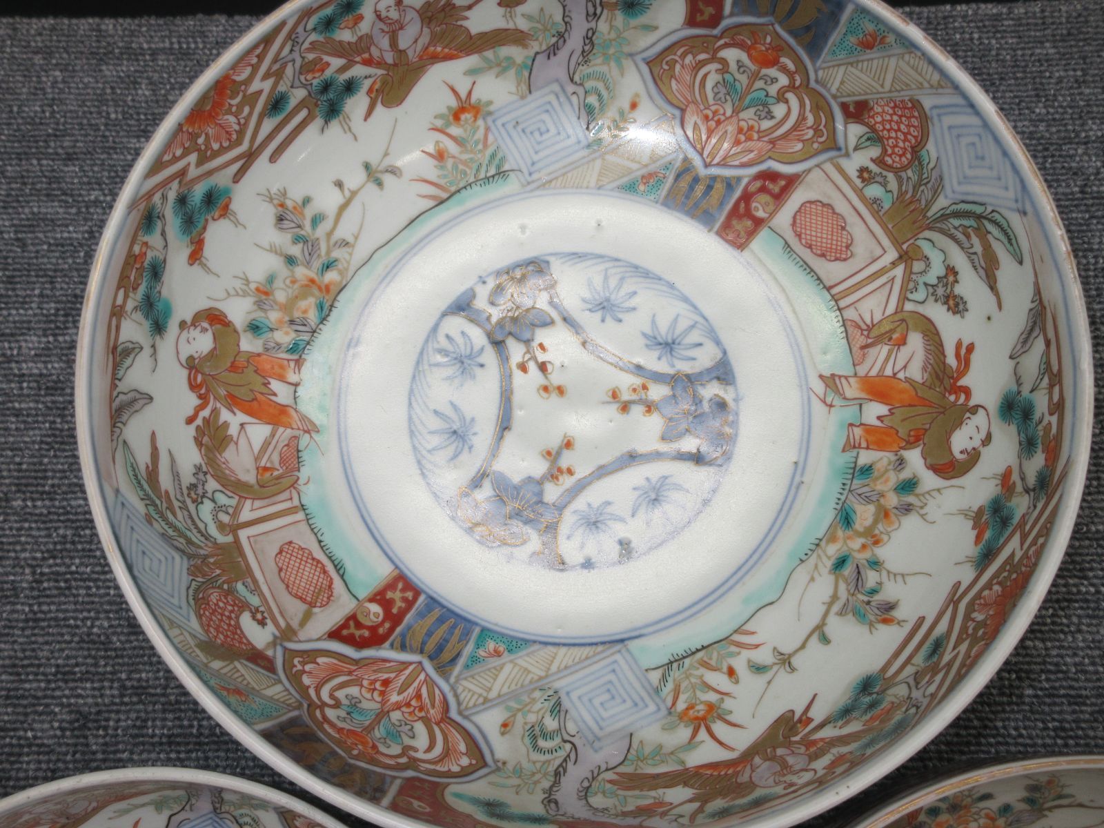 古伊万里 色絵 どんぶり 盛鉢 時代物 アンティーク