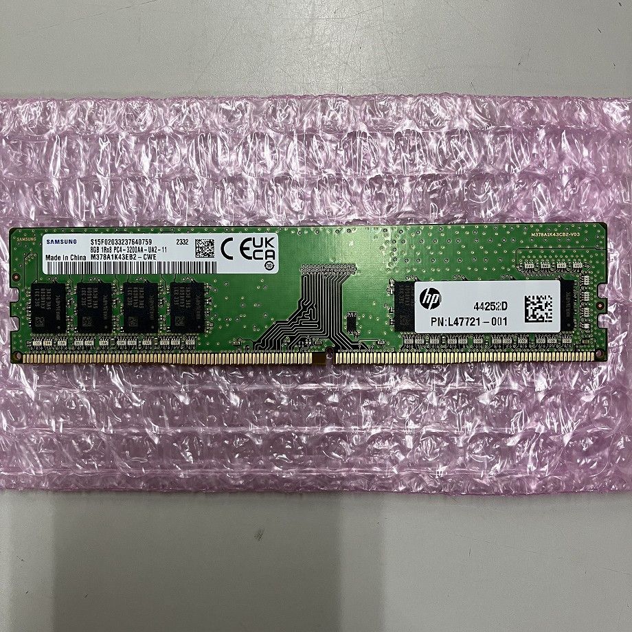 未使用 サムソン8GB PC4-3200AA デスクトップ用メモリ 8GB×1枚 - メルカリ