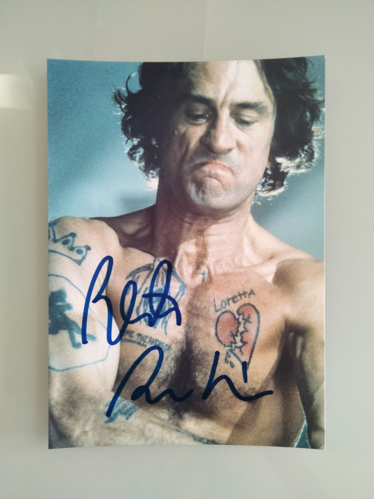 ロバート・デ・ニーロ直筆サイン入り2Lサイズ写真…Robert De Niro 