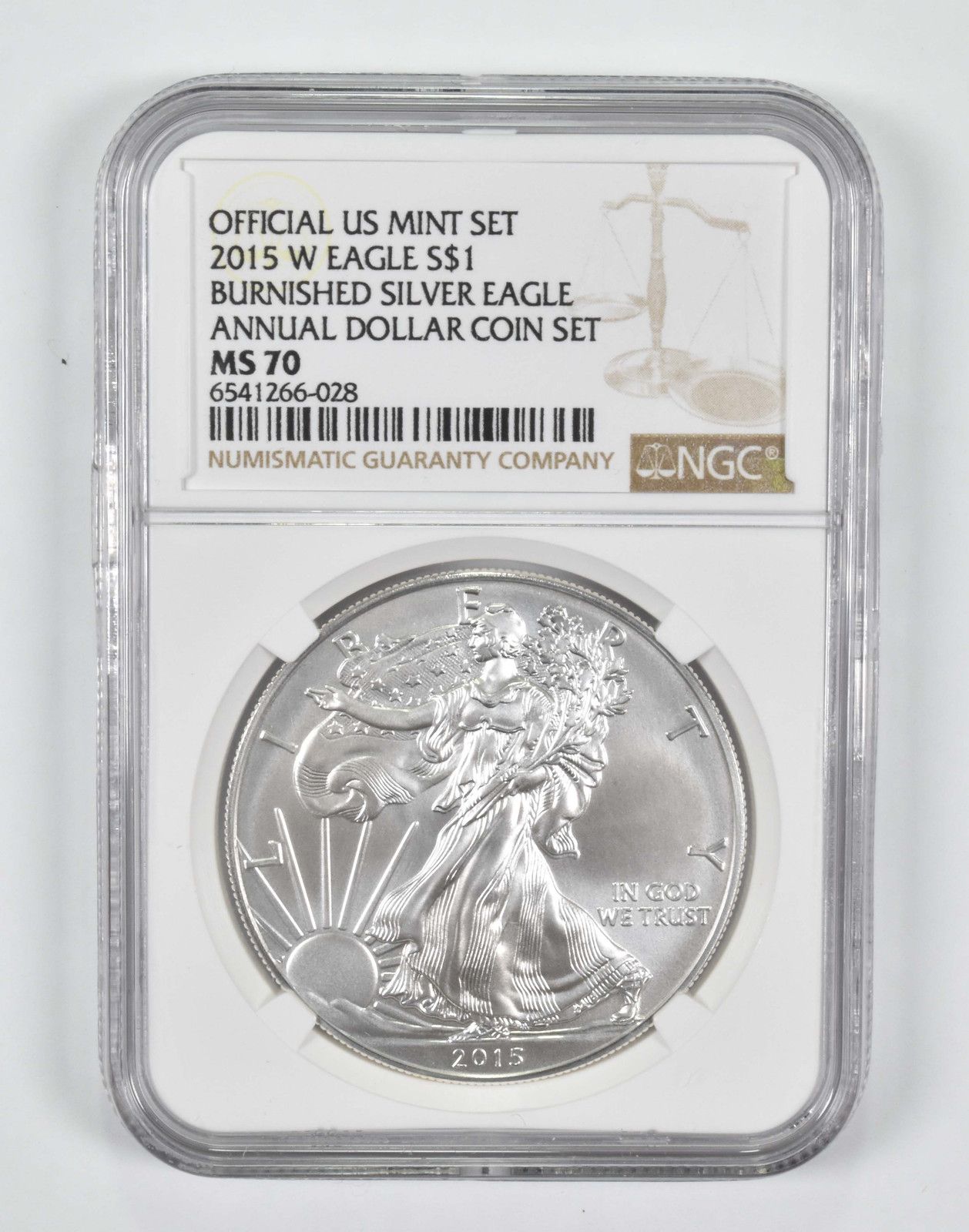 MS70 2015W バーニッシュド アニュアルセット アメリカン シルバー イーグル NGC