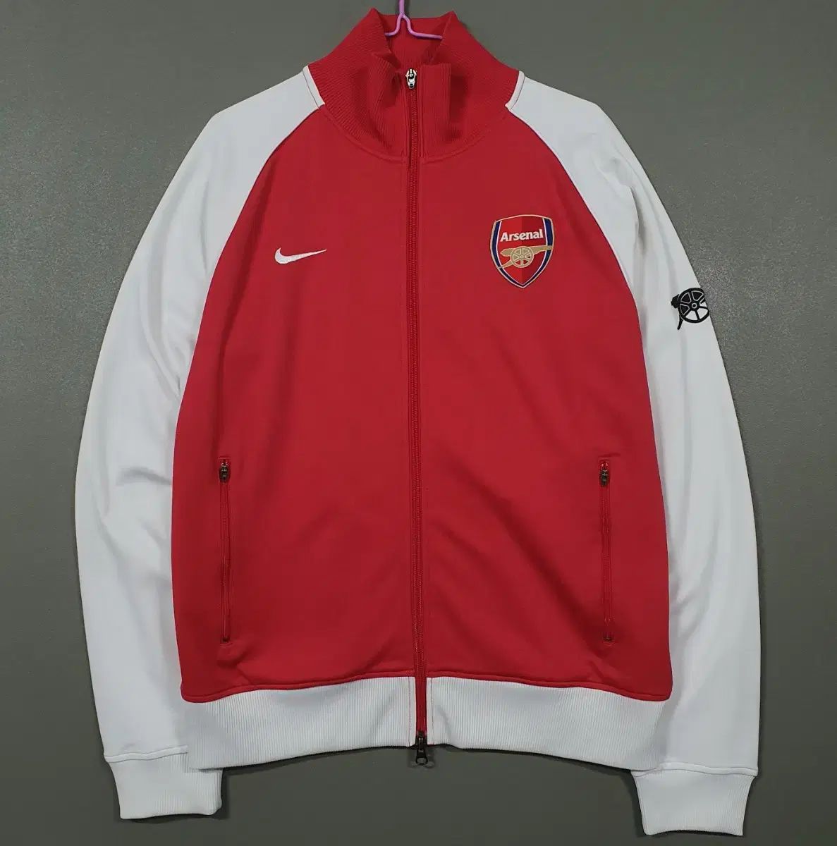 100 ） NIKE(ナイキ) アーセナルFC 00s アセンティック 紅白 必須アイテム トラック ジャージ ジャケット レア