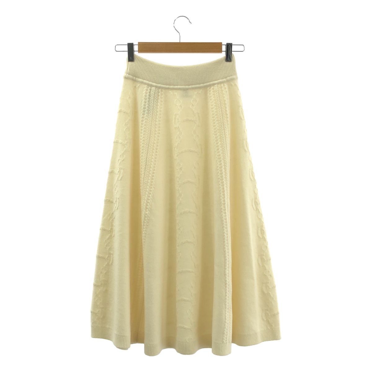 エルメス HERMES カシミヤ スカート 新品】 HERMES / エルメス | ウール カシミヤ シェーヌダンクル柄