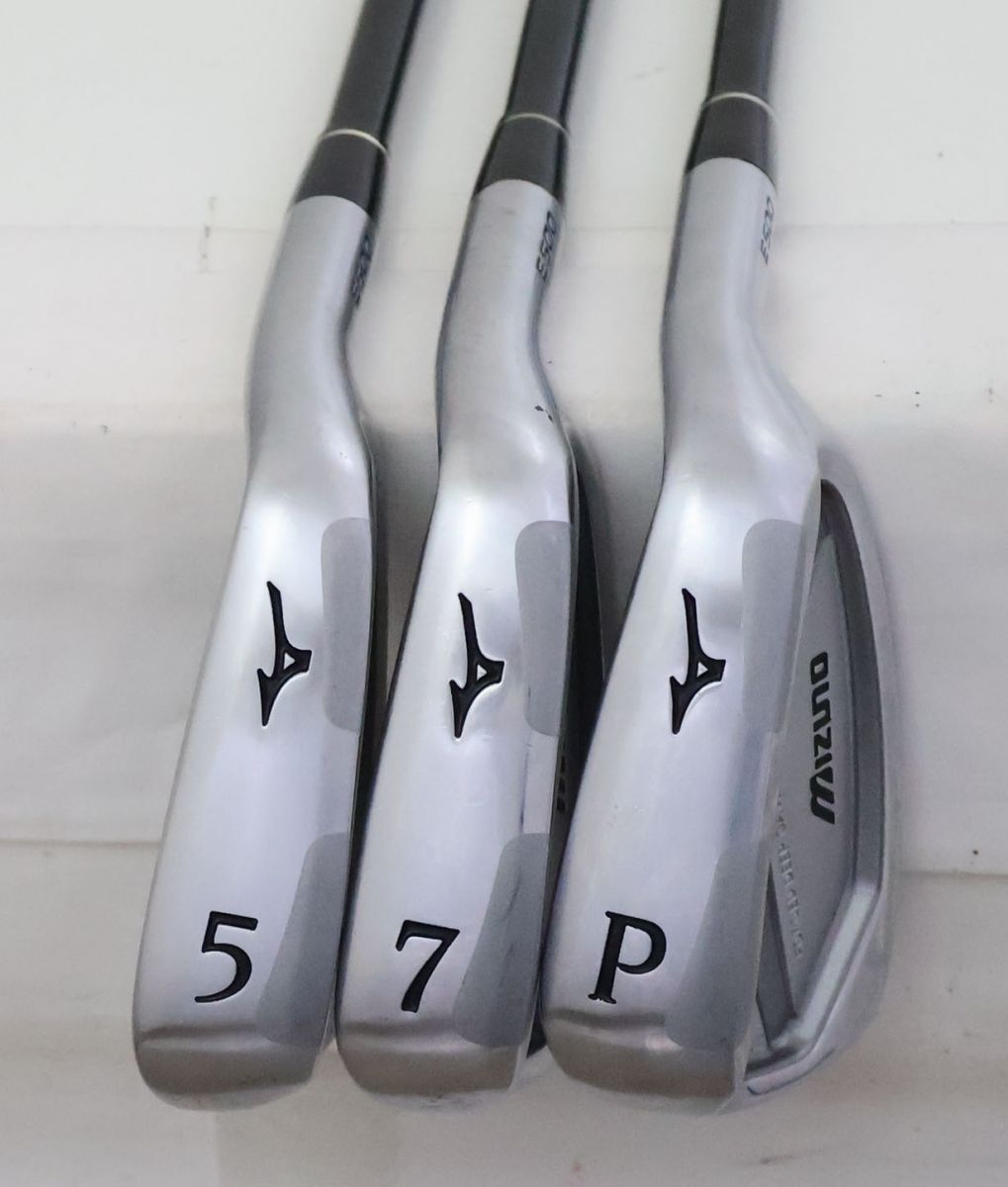 ●MIZUNO ミズノ JPX E500 フォージドアイアン 3本セット JPX60 HT カーボン R 82103