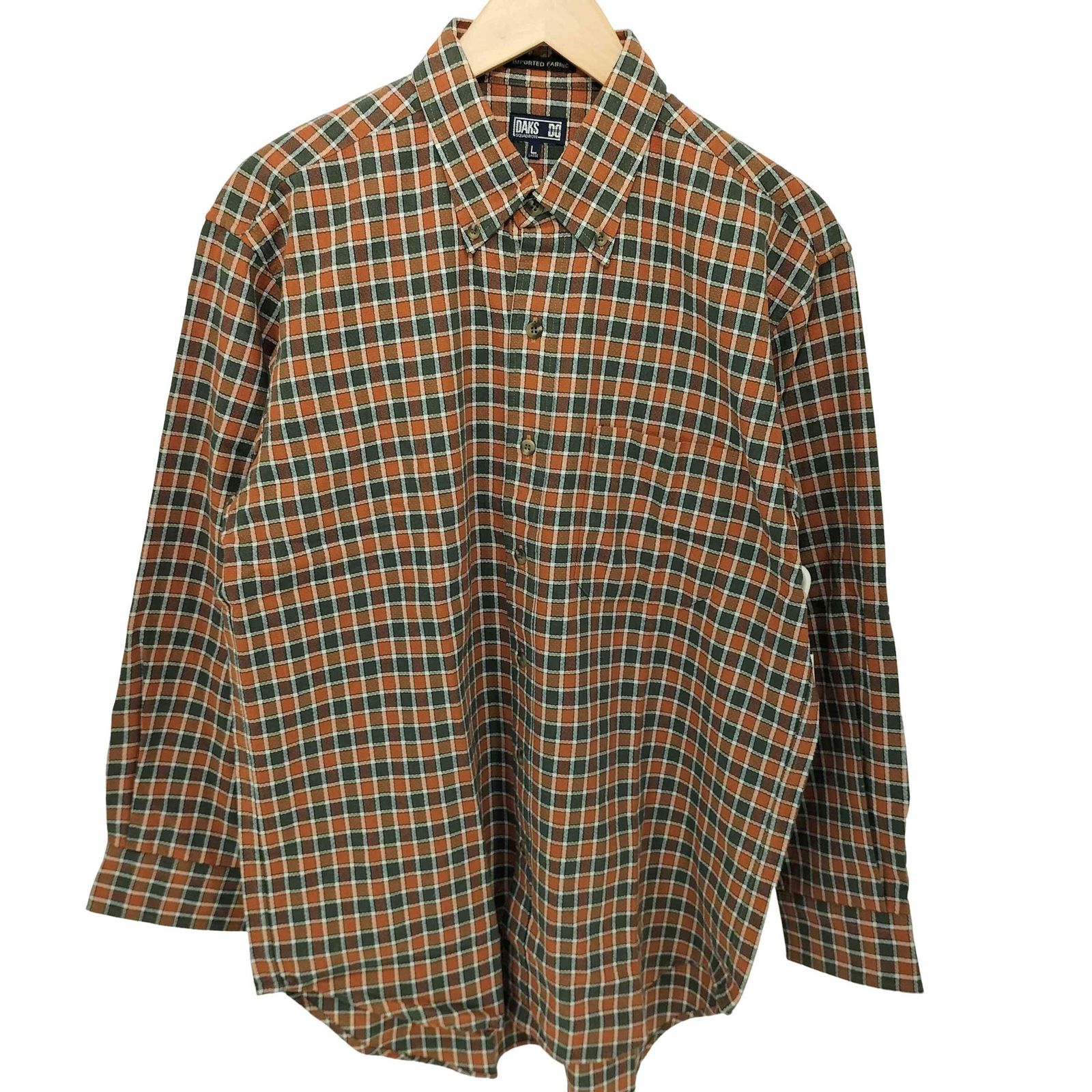 ダックス DAKS BD L/Sシャツ チャック 方ポケ メンズ  L