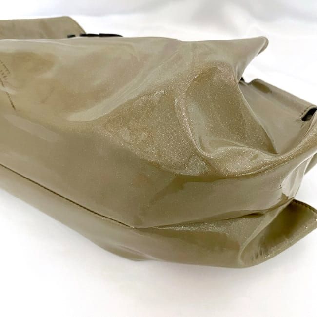 ロエベ ハンドバッグ ナッパアイレ ベージュ グレー アナグラム - メルカリ 