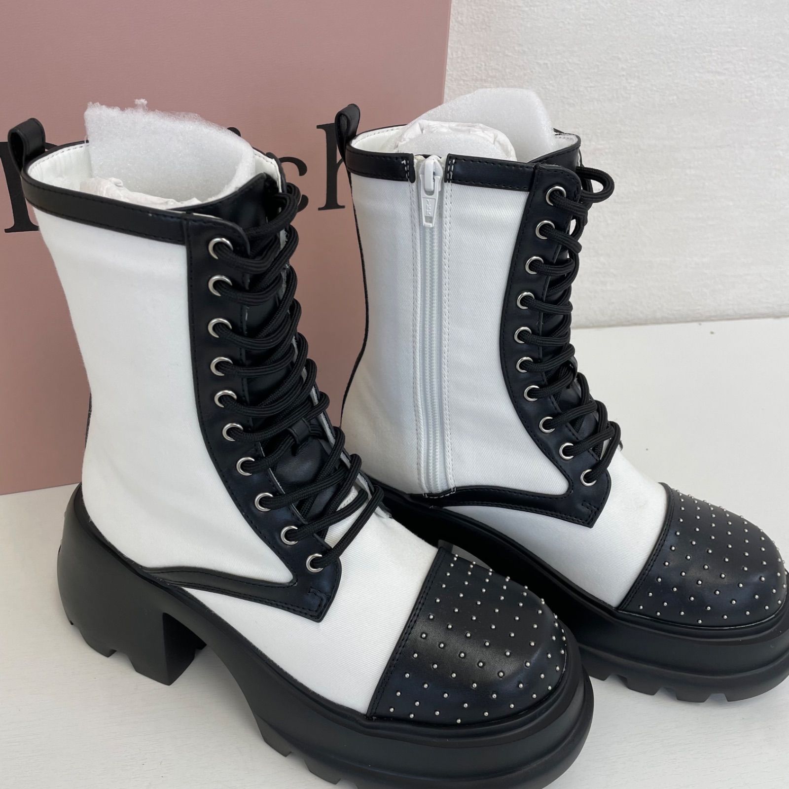 darich 厚底ブーツ 美品❗️Darich ダーリッチ ドッキングレースアップブーツ 厚底