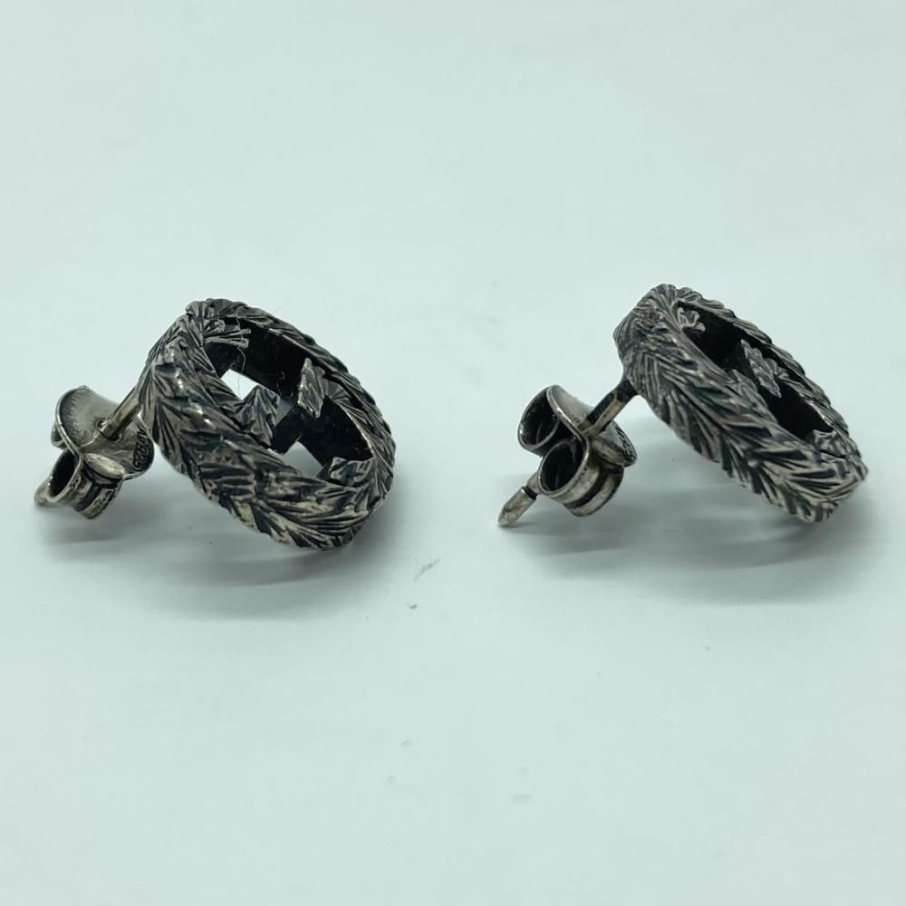 中古】GUCCI インターロッキングピアス SV925 グッチ シルバー