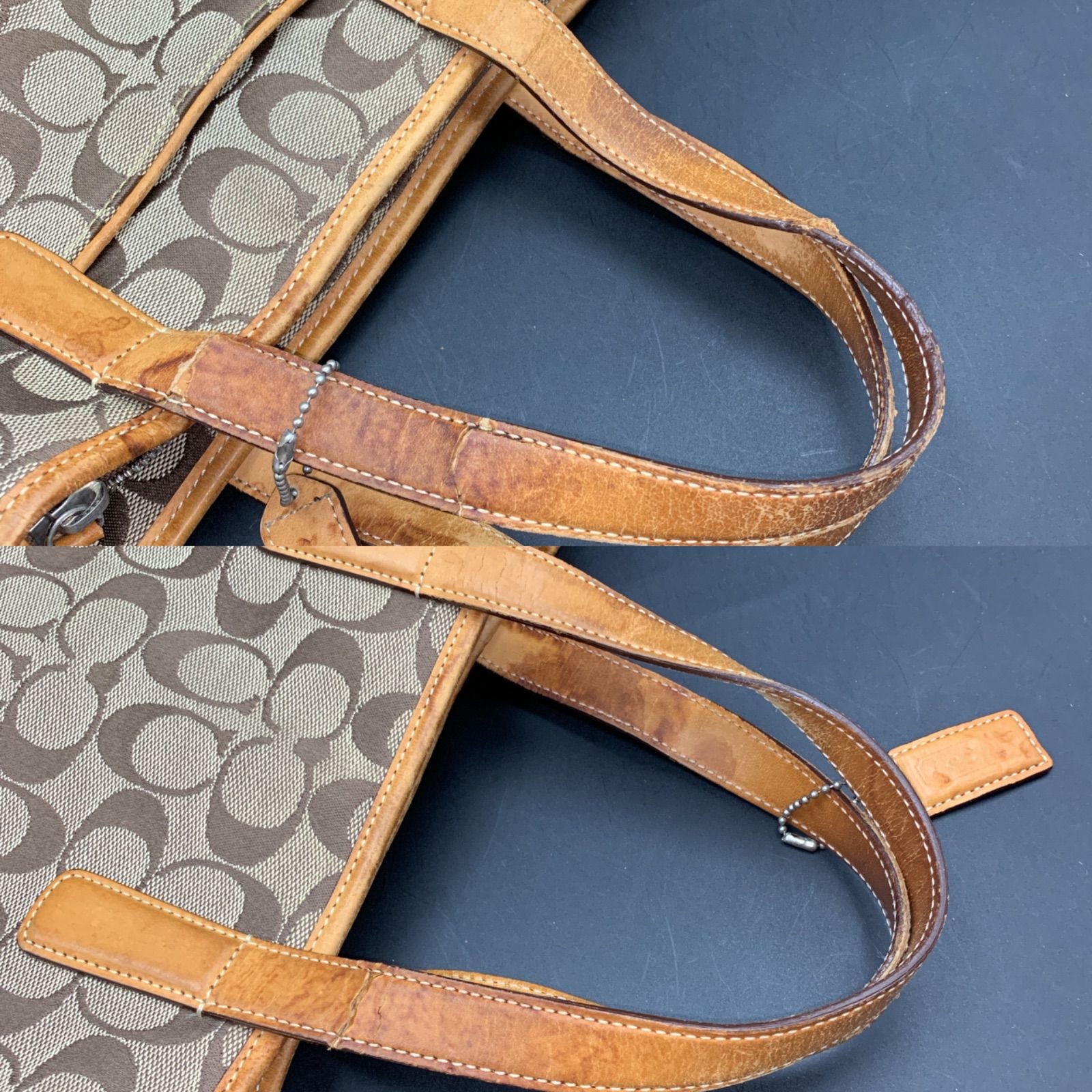 74 COACH コーチ シグネチャー ハンドバッグ 6092 - メルカリ