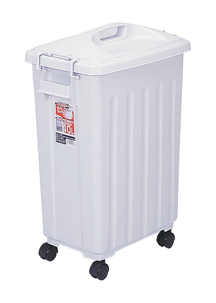 ストーングレー サンコープラスチック グッドペール 40 キャスター付 Sグレー 501812