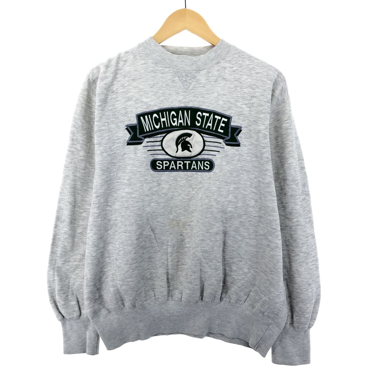 ミシガン州立大学 スウェットシャツ 古着 Midwest Embroidery MICHIGAN STATE ミシガン州立大学