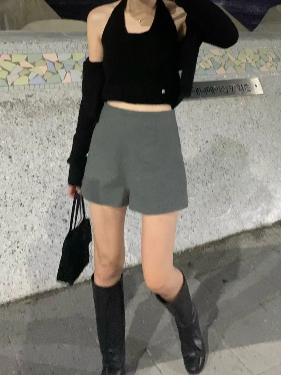 ウェアウェザー サンディ ウール ショーツ グレー m