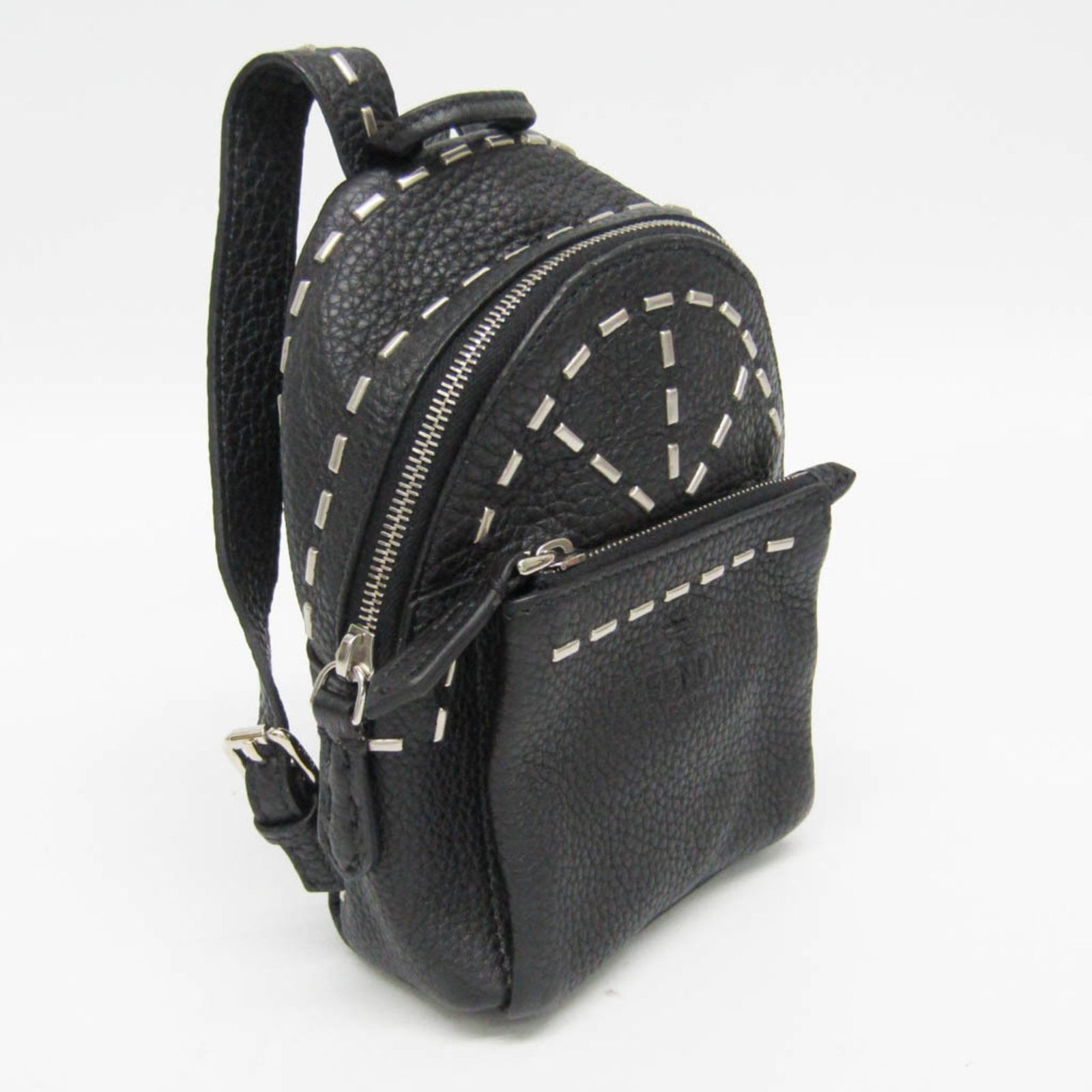 フェンディ(Fendi) セレリア ポーチ 7AR471 キーホルダー (ブラック 