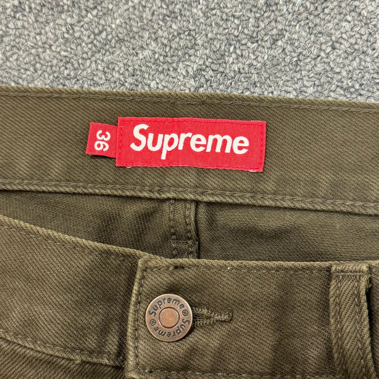 国内正規 美品 Supreme 23AW RADIAL EMBROIDERED LOOSE FIT JEAN