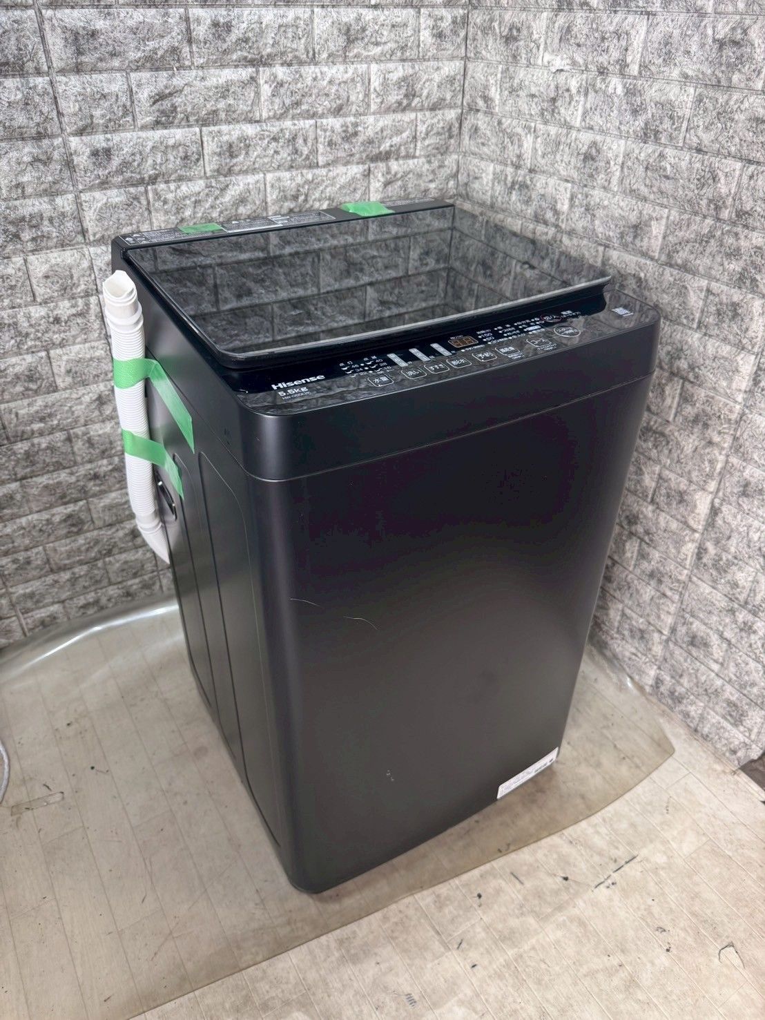 高年式 大阪 3か月保障付き 洗濯機 ハイセンス 5.5kg 2025年 HW-G55E2K S-8