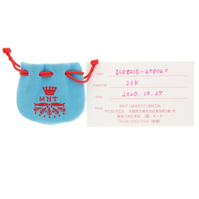 マリーエレーヌドゥタイヤック ゴールド キス 22K ゴールド スタッドピアス レディース FORTGASGNV_COM_BR