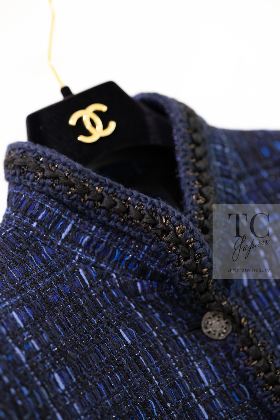 【ジャンク品】CHANEL シャネル　ジャケット 紺 楽天市場】[中古] シャネル ジャケット CHANEL ネイビー