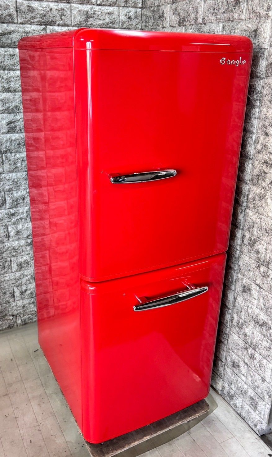 e angleレトロ調 冷蔵庫 ANG-RE151-A1 149L d3216 e angle 149L 2ドア