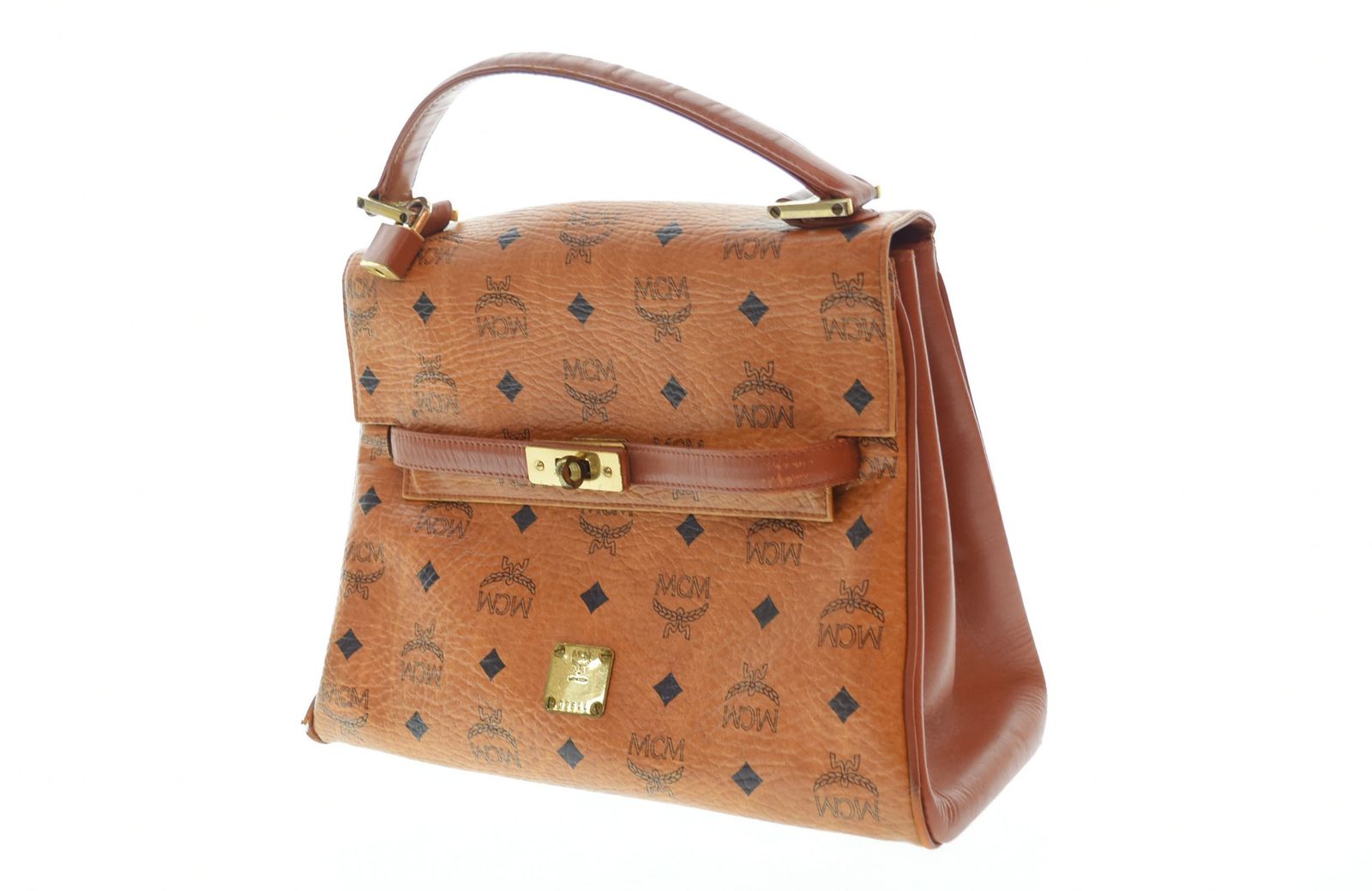エムシーエム MCM ケリー型ハンドバッグ 茶 バッグ レディースバッグ 