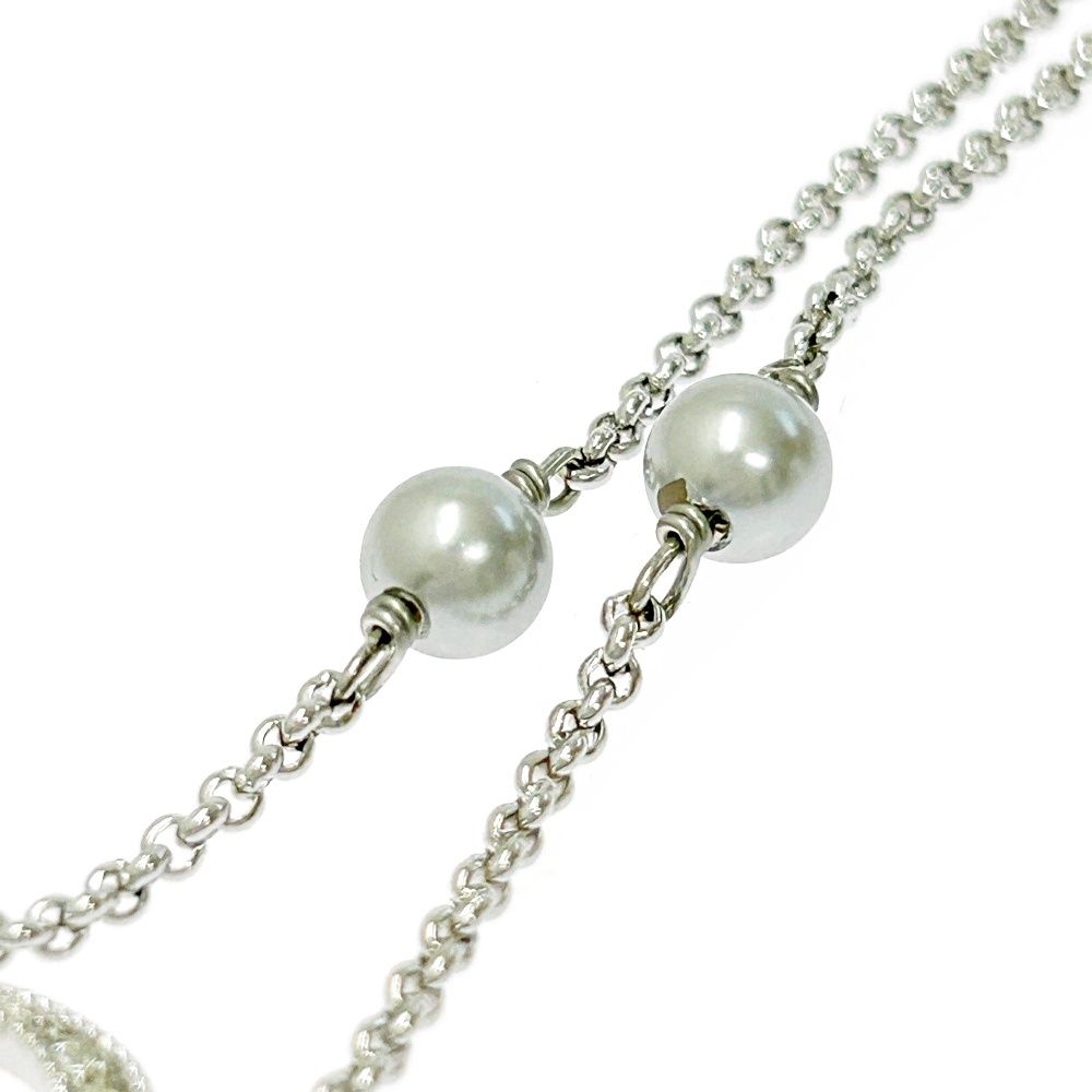 中古】Christian Dior クリスチャンディオール メタル ラインストーン