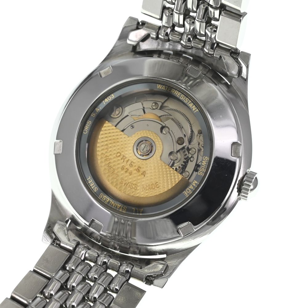 オリス oris 7403 ポインターデイト 裏スケ 自動巻き オリス oris 7403 ポインターデイト 裏スケ 自動巻き オリス ORIS