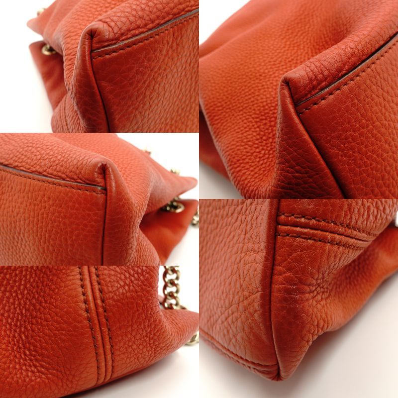 グッチ GUCCI ソーホー チェーンショルダーバッグ オレンジ