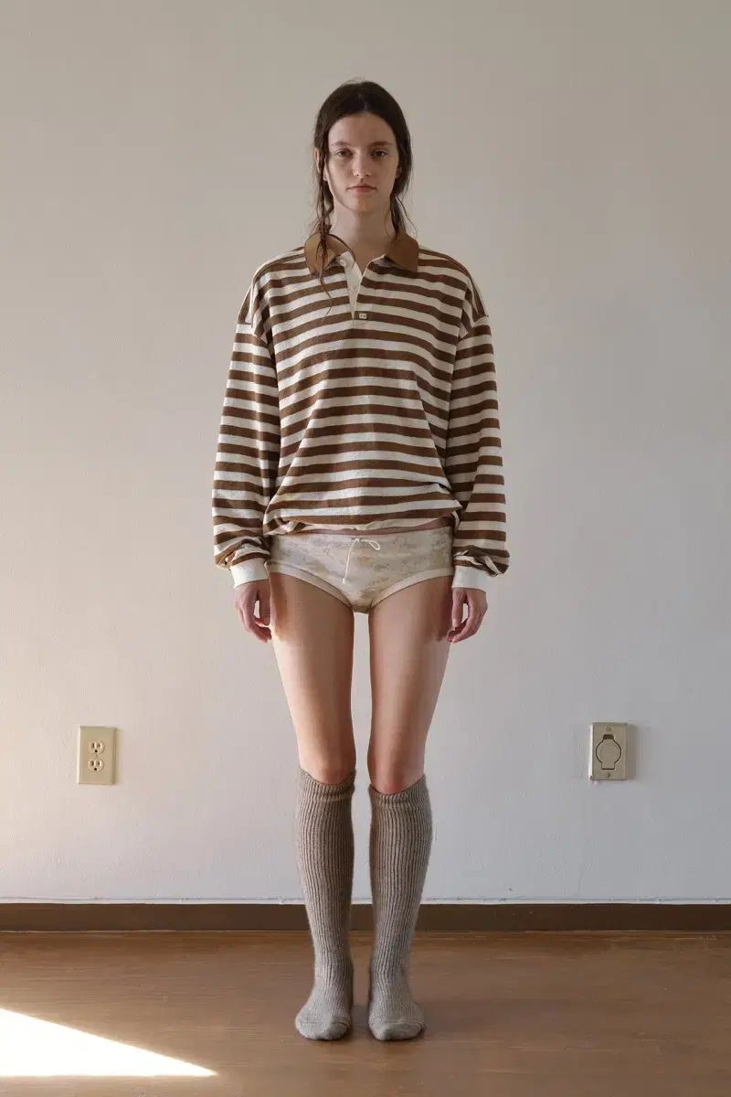 ビアプレーン ストライプ pk シャツ