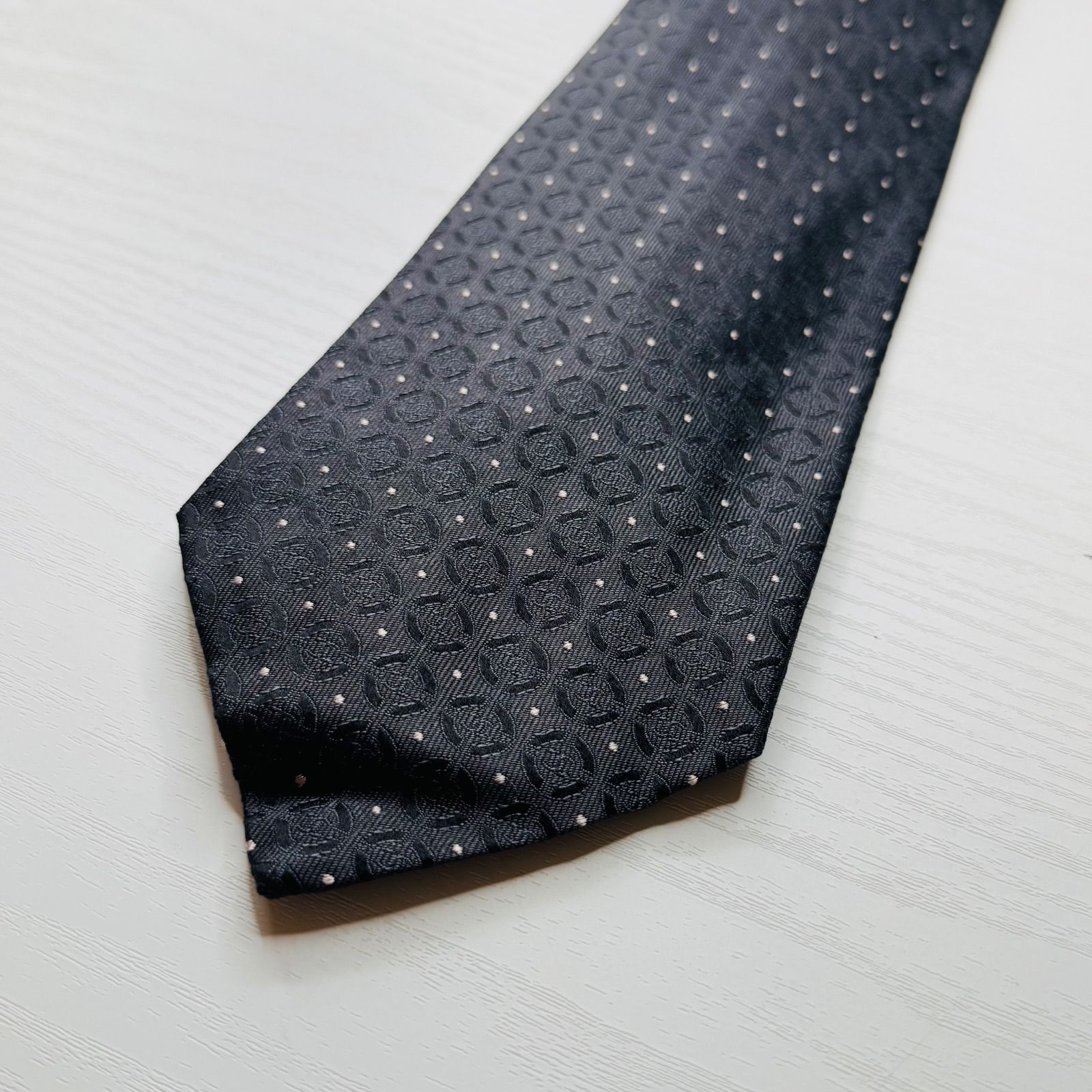 CHANEL シャネル ネクタイ ココマーク チェーン 黒 ブラック