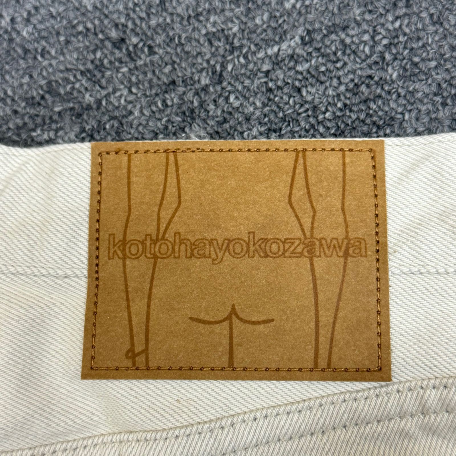 定価35200円 新品 kotohayokozawa 24SS Peephole Denim Pants ピープ 