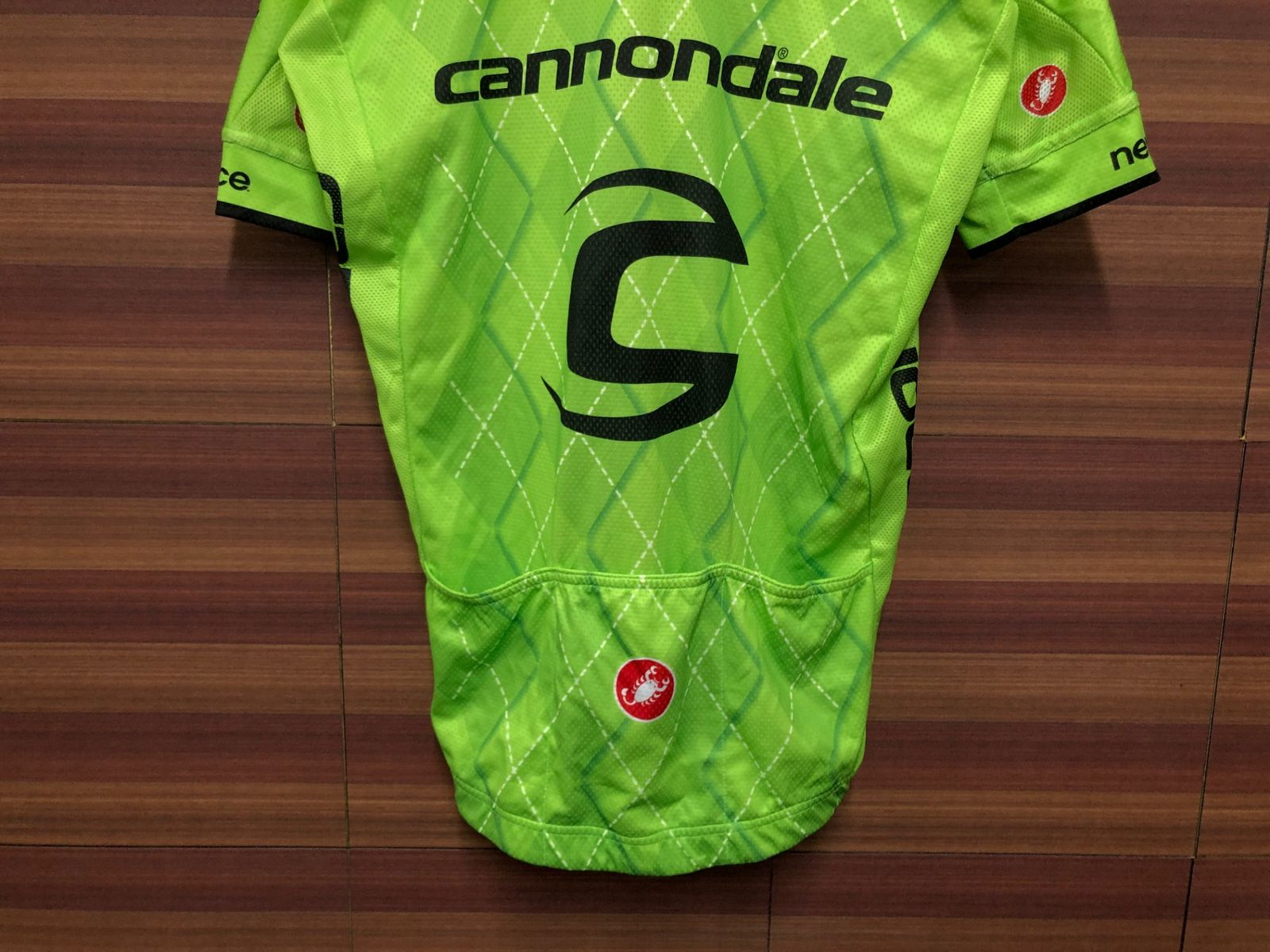 IN746 カステリ CASTELLI 半袖 サイクルジャージ 緑 S