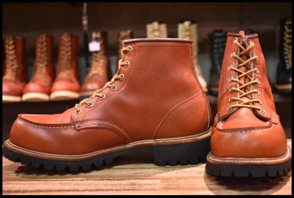 8.5E 犬タグ 良品】レッドウィング 8175 アイリッシュセッター 茶 