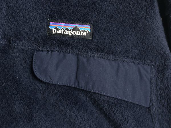 なクーポン配布中! パタゴニア リツール スナップT プルオーバー ジャケット レディース L 古着 16年製 フリース アウトドア ブルゾン ハイネック ネイビー SIROKUMA-CORPORATION_COM
