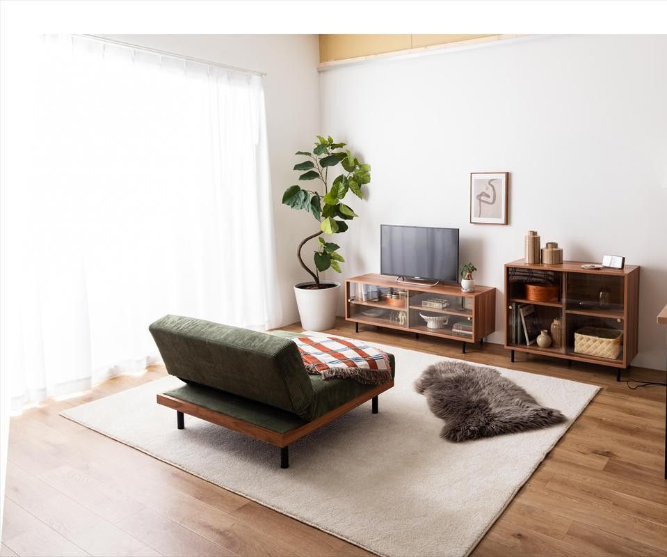 ★11/11までの短期出品★ガラスがレトロでかわいいテレビボード ☆11/11までの短期出品☆ガラスがレトロでかわいいテレビボード 楽天