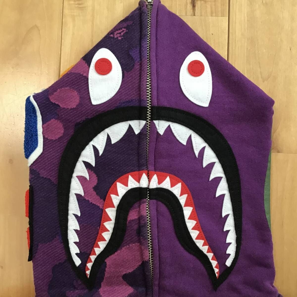 ジャガードカモ シャーク パーカー Mサイズ Jacquard shark full