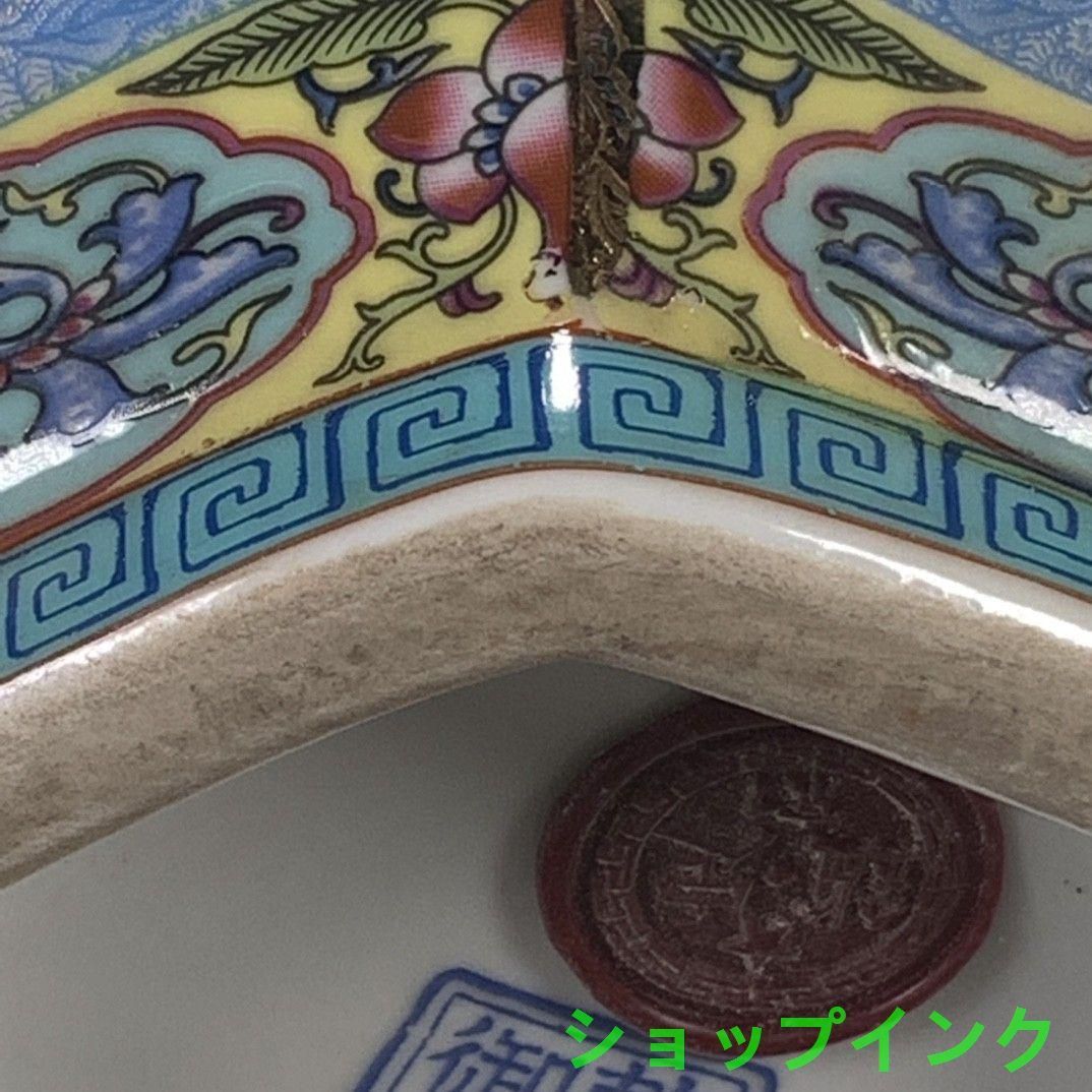 清代パステル蒔絵十二支六角尊瓶 景徳鎮 陶磁器 装飾品 現代工芸