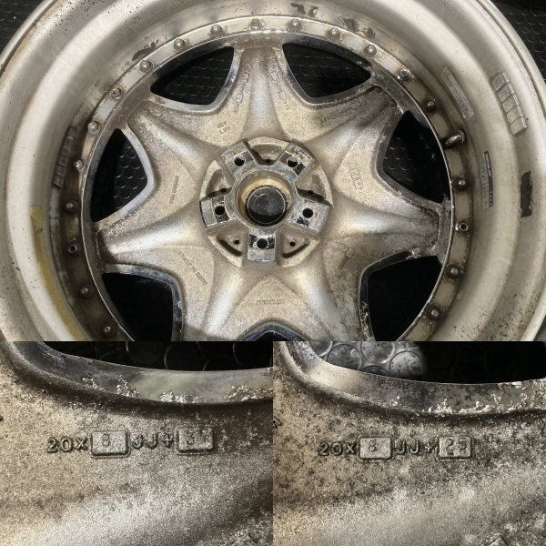 WORK LS 207 ワーク 20インチ 4本 8J5HPCD114.3+25/+37 深リム